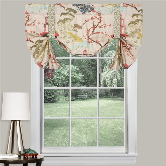 Zen Linen 52" x 20" Tie Up Curtain Thumbnail