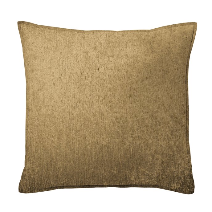 Juno Velvet Gold Decorative Pillow - Size 20" Square Thumbnail