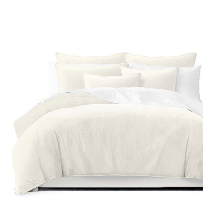 Vanessa Ivory Duvet Cover and Pillow Sham(s) Set - Size Full Thumbnail