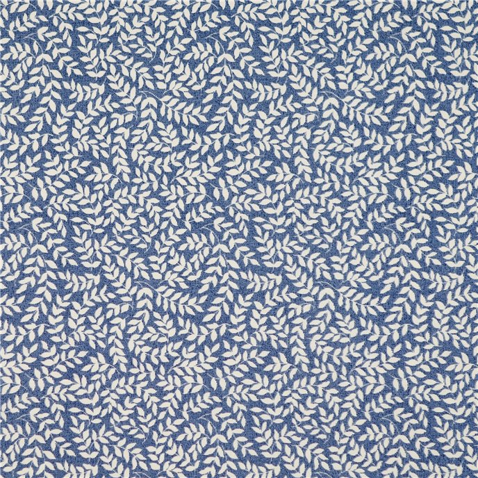 Bouvier Blue Leaf Print Fabric by Thomasville | PC Fallon