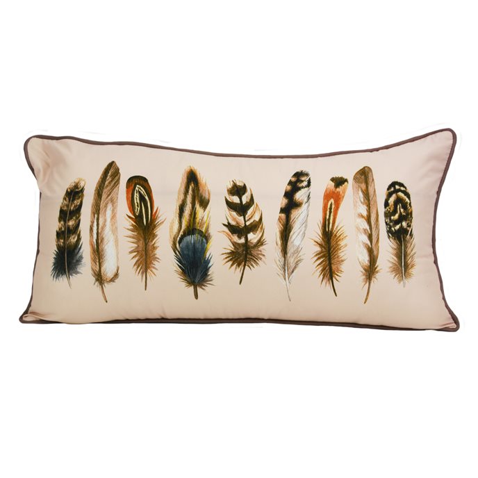 Mojave Red Feather Decorative Pillow Thumbnail