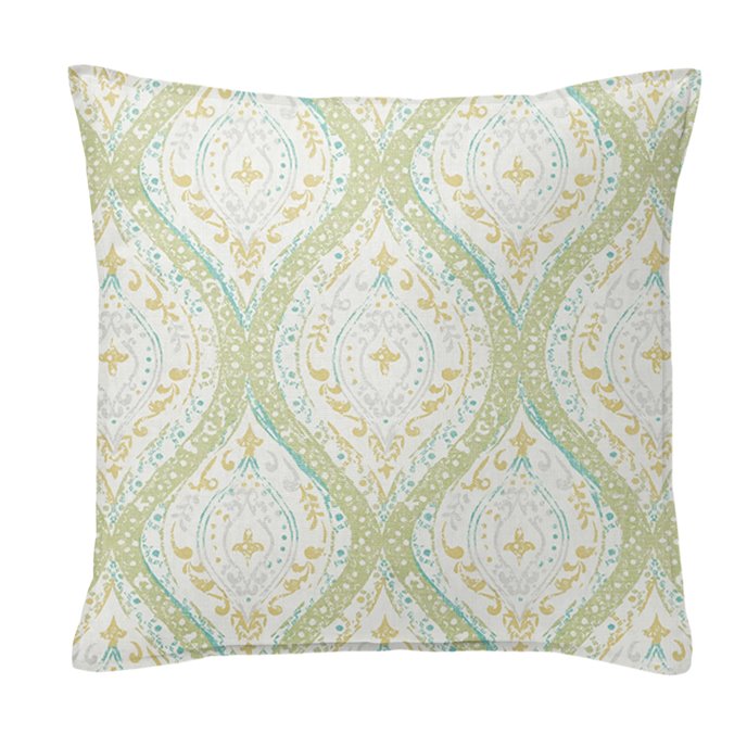 Cressida Green Tea 20" SQ Decor Pillow w/ Feather Insert Thumbnail