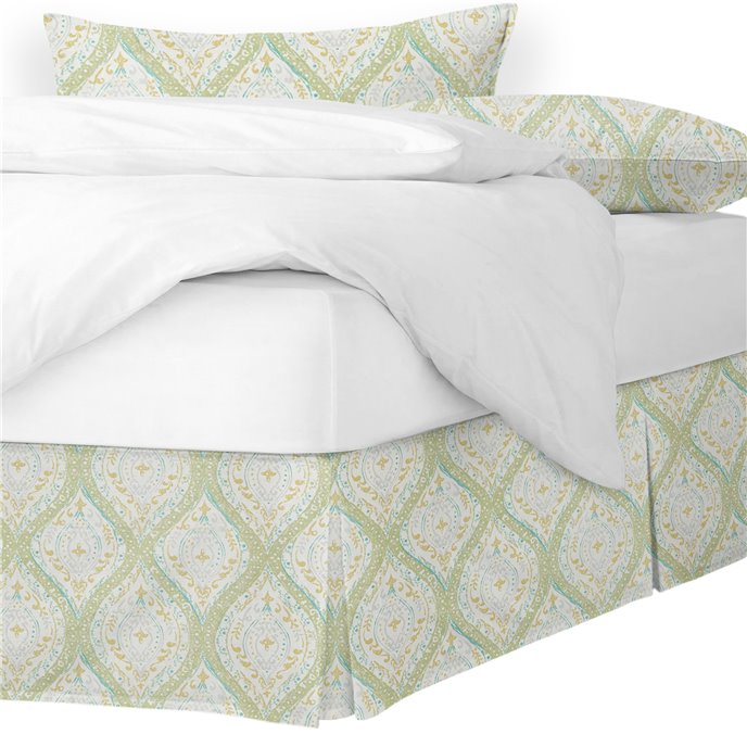 Cressida Green Tea King Bed Skirt 18" drop Thumbnail