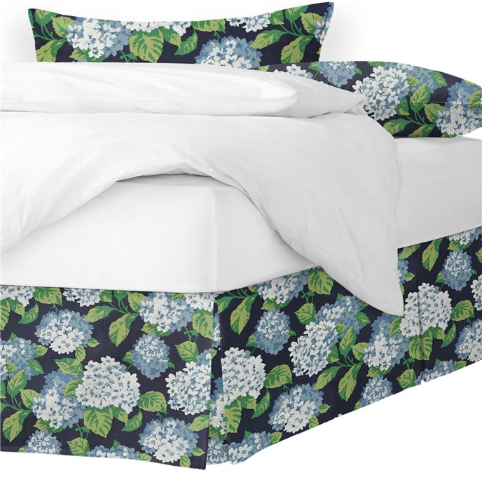 Midnight Garden Navy Full/Double Bed Skirt 15" drop Thumbnail