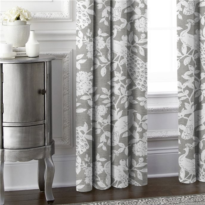 Lark Taupe Pinch Pleat Drapery Single Panel - Size (40" W x 132" L) Thumbnail