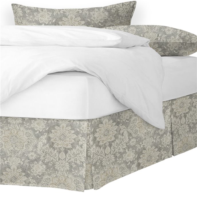 Osha Taupe/Beige Cal-King Bed Skirt 18" drop Thumbnail