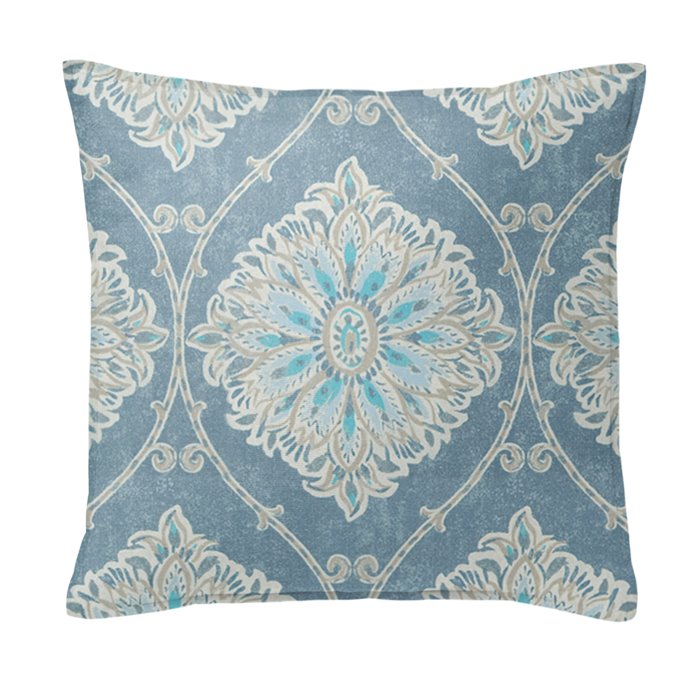 Bellamy Blue 20" SQ Decor Pillow w/ Feather Insert Thumbnail