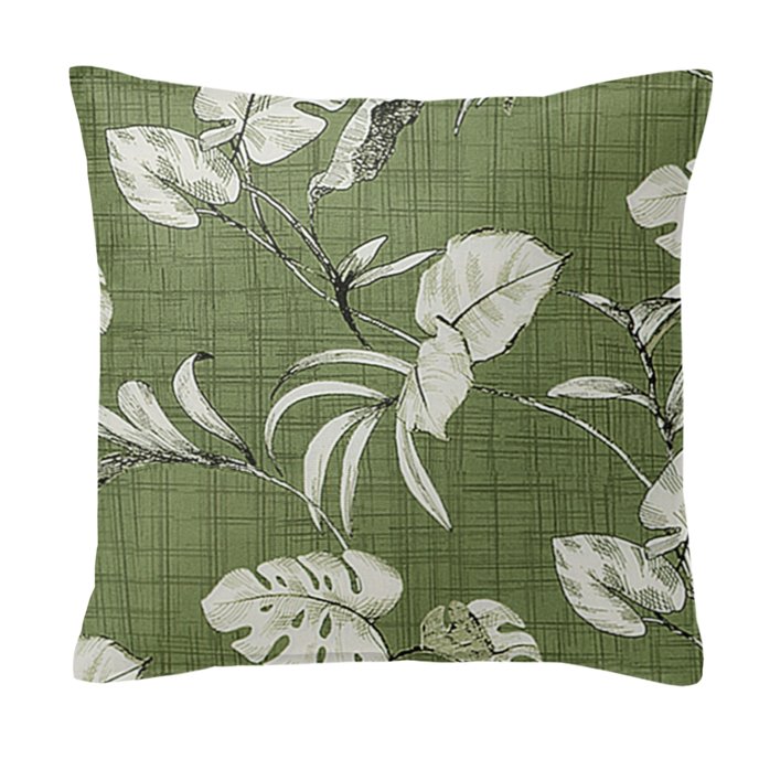 Tropez Green 18" SQ Decor Pillow w/ Feather Insert Thumbnail