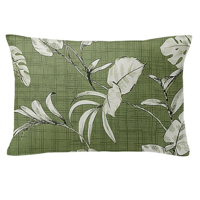 Tropez Green 14X20" Oblong Decor Pillow w/ Feather Insert Thumbnail