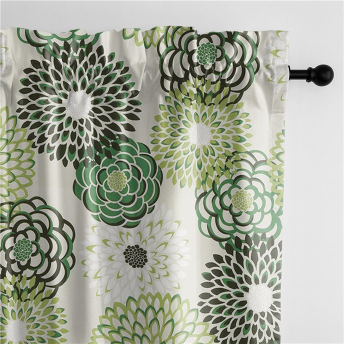 Gardenstow Green Pole Top Drapery Panel Pair - Size (50" W x 84" L) Thumbnail