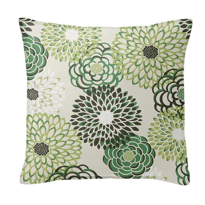 Gardenstow Green 18" SQ Decor Pillow w/ Feather Insert Thumbnail