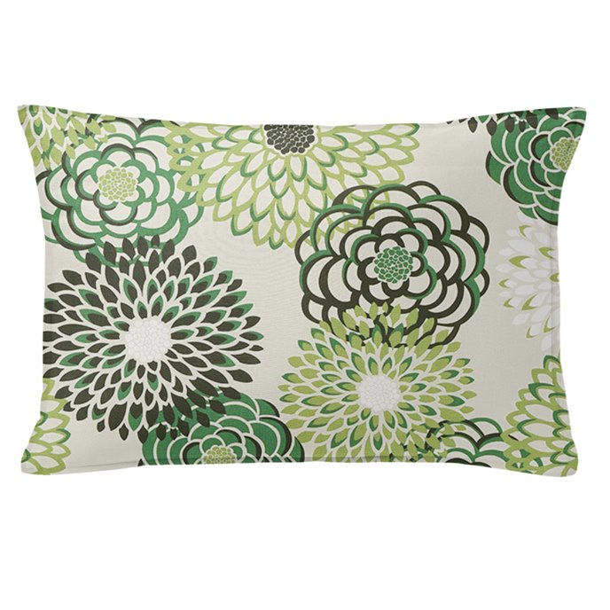 Gardenstow Green 14X20" Oblong Decor Pillow w/ Feather Insert Thumbnail