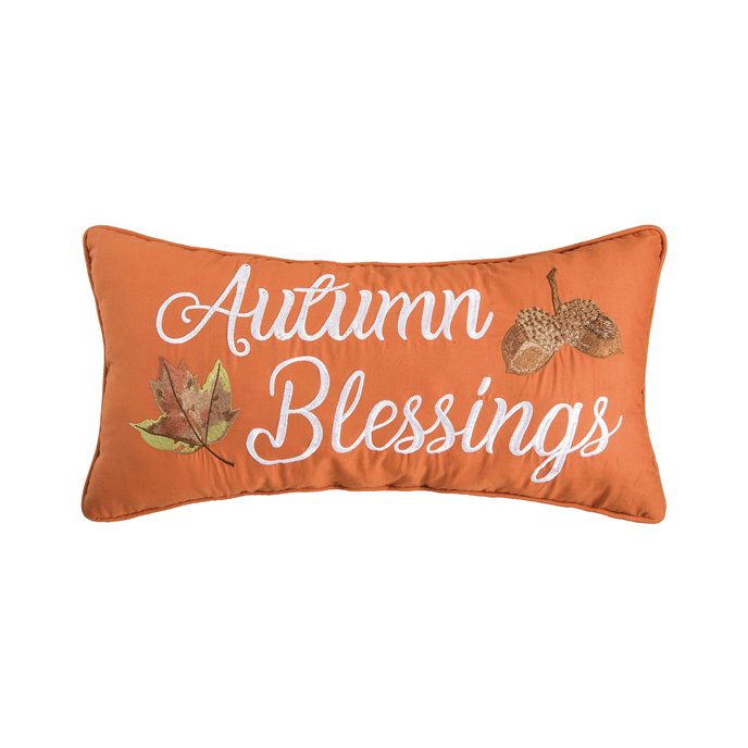 Autumn Blessings Throw Pillow Thumbnail