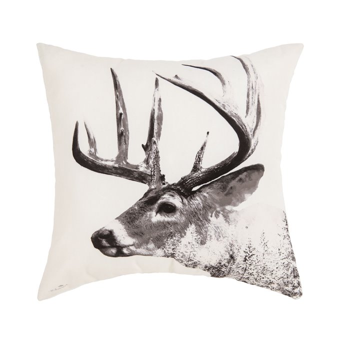 Deer Forest Indoor/Outdoor Throw Pillow Thumbnail