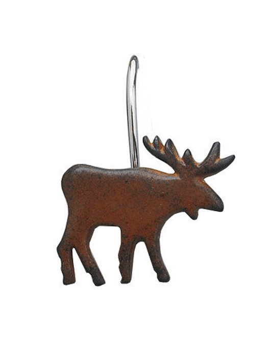 Moose Shower Curtain Hook Set of 12 Thumbnail