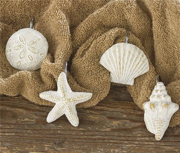 Shells Shower Curtain Hooks Set of 12 Thumbnail