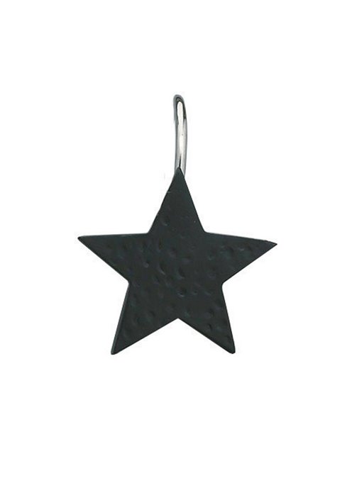 Star Shower Curtain Hook Black Set of 12 Thumbnail