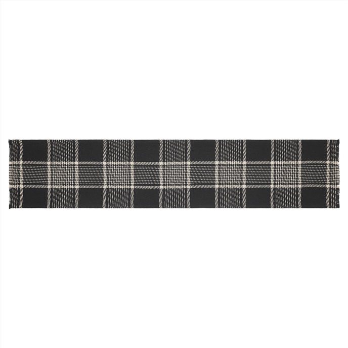 Eston Black Tan Plaid Runner 12x60 Thumbnail