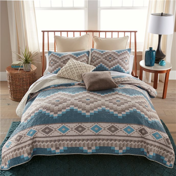 Desert Point 3PC Queen Quilt Set Thumbnail