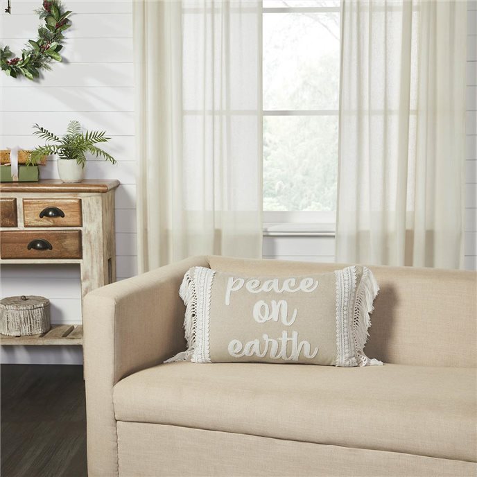 Grace Peace on Earth Pillow 14x22 Thumbnail