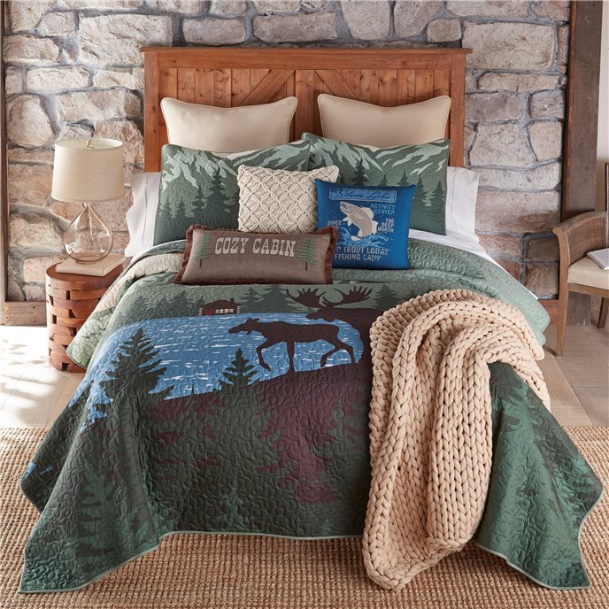 Moose Retreat Queen 3PC Quilt Set Thumbnail