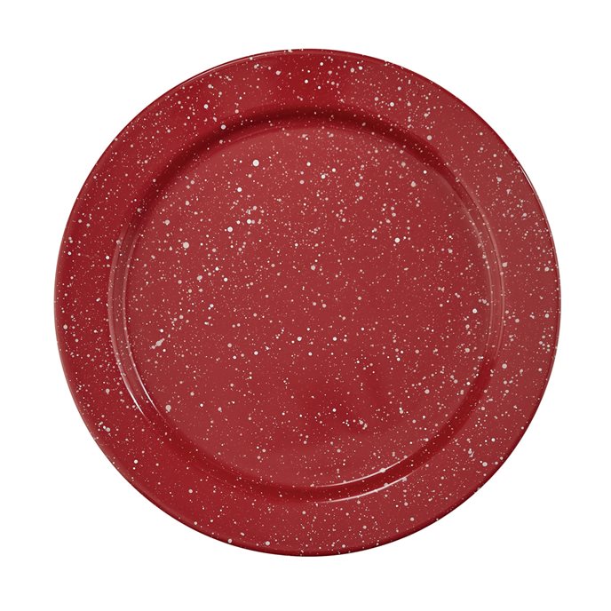 Granite Enamelware Dinner Plate Red Thumbnail