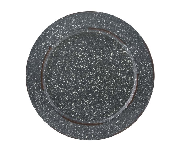 Granite Enamelware Charger Gray Thumbnail