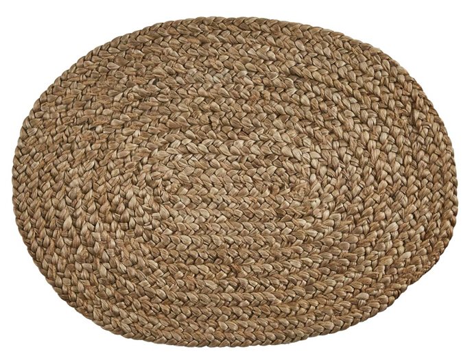 Oval Jute Braided Placemat Thumbnail