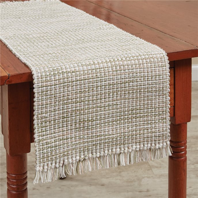 Basketweave Table Runner 13X36 Meadow Thumbnail