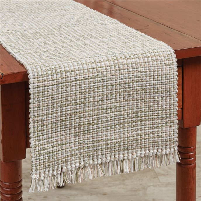 Basketweave Table Runner 13X54 Meadow Thumbnail