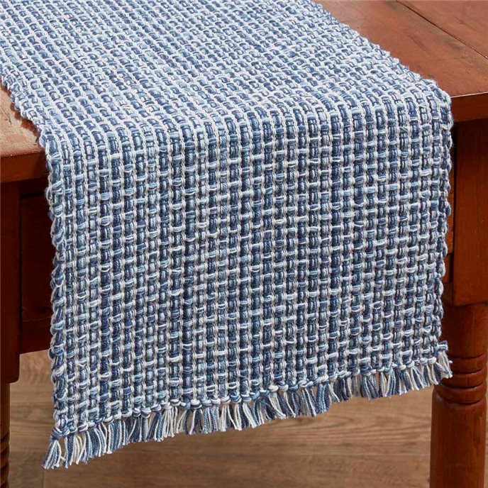 Tweed Table Runner 13X54 Denim Thumbnail