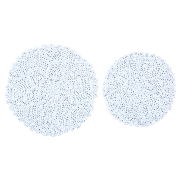 Kadia Crochet Lace Accent Mats Set Of 2 Thumbnail