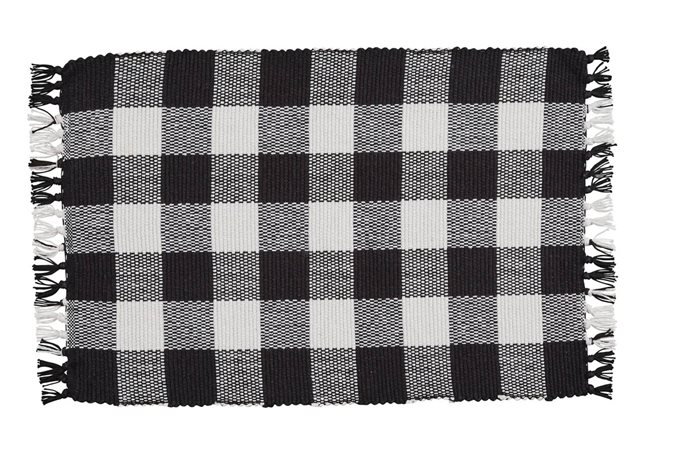 Wicklow Check Placemat Yarn Black/Cream Thumbnail