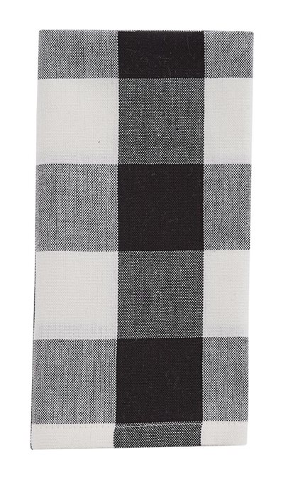 Wicklow Check Napkin Black Cream Thumbnail