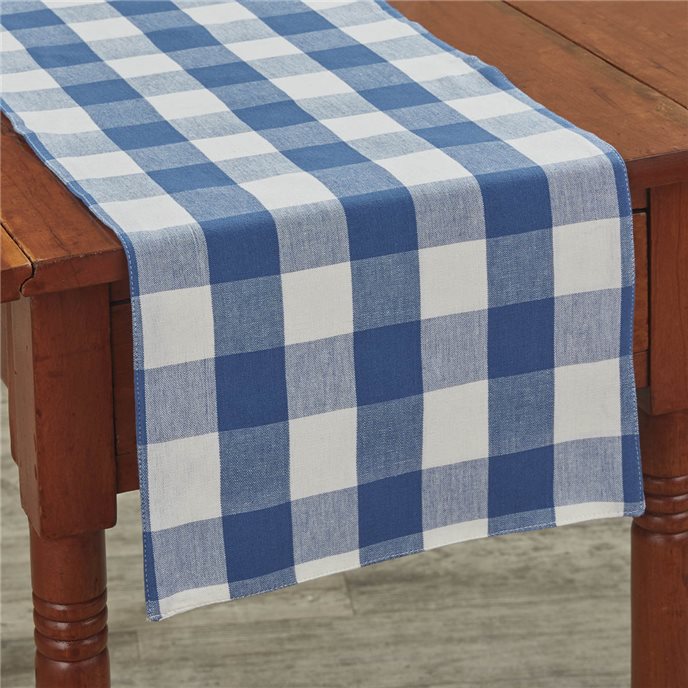 Wicklow Check Backed Table Runner 13X36 - China Blue Thumbnail