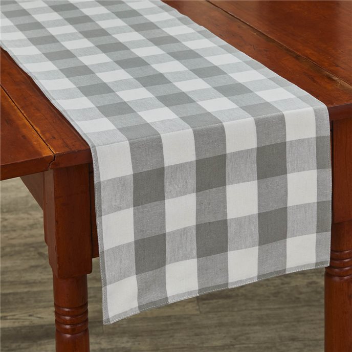 Wicklow Check Backed Table Runner 13X54 - Dove Thumbnail