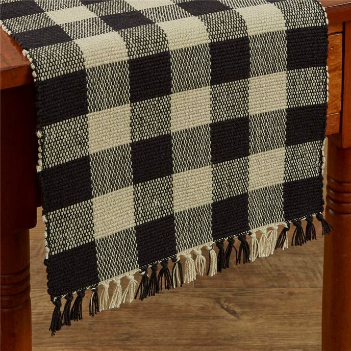 Wicklow Table Runner -Yarn 13X54 Black Thumbnail