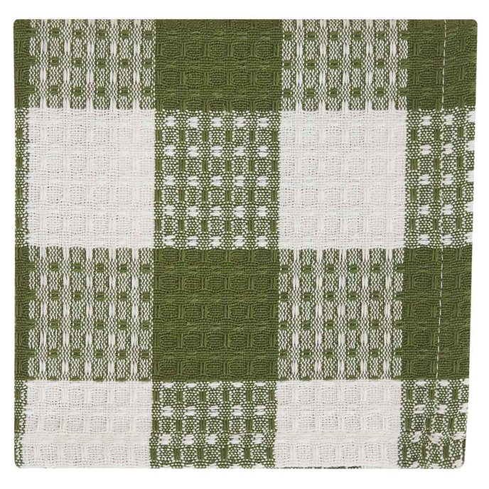 Wicklow Check Dishcloth - Sage Thumbnail