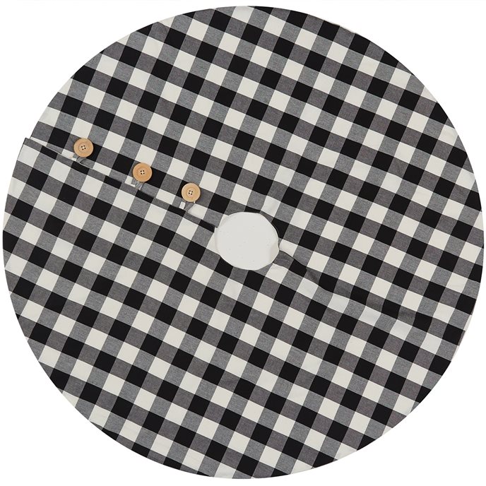 Wicklow Check Tree Skirt 52' Black/Cream Thumbnail