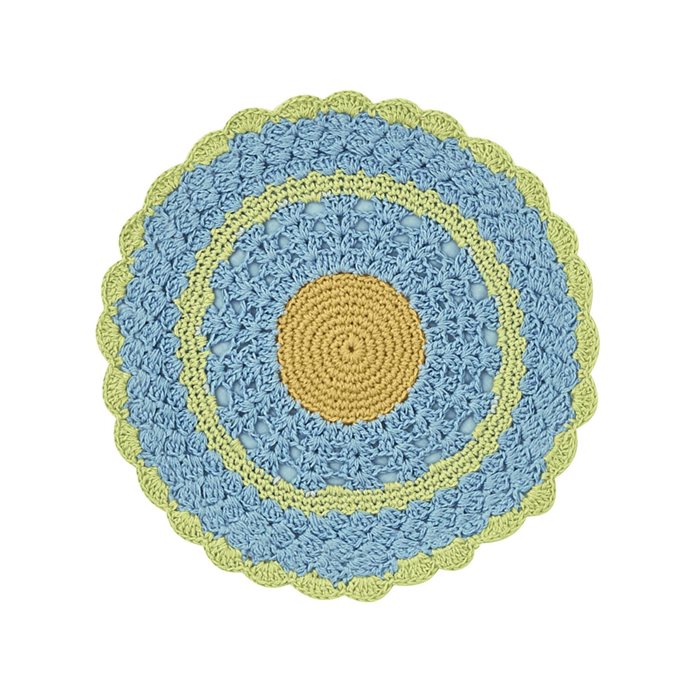 Flora Round Crochet Accent Mat Thumbnail