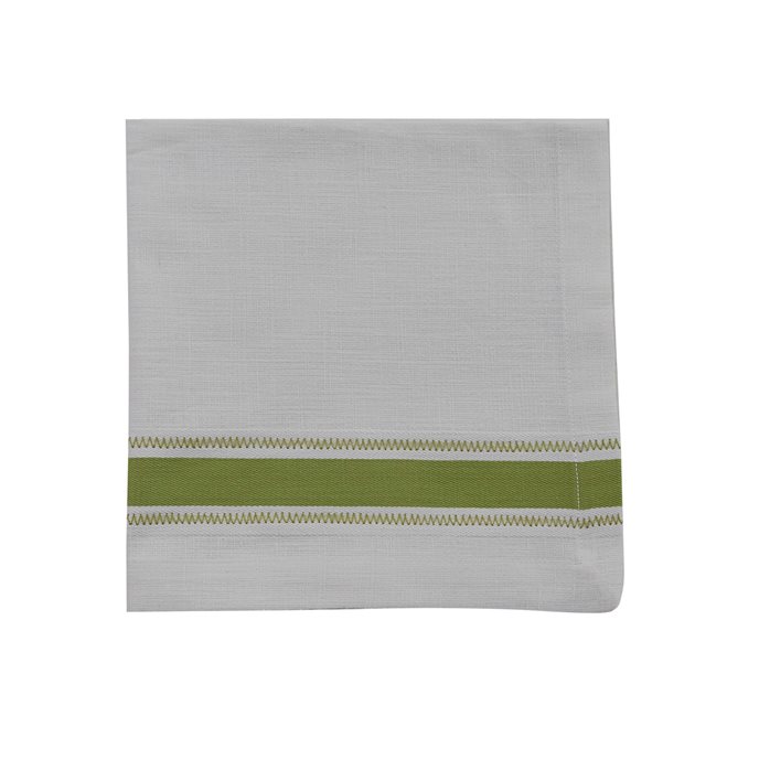 Zig Zag Stripe Napkin Leaf Thumbnail