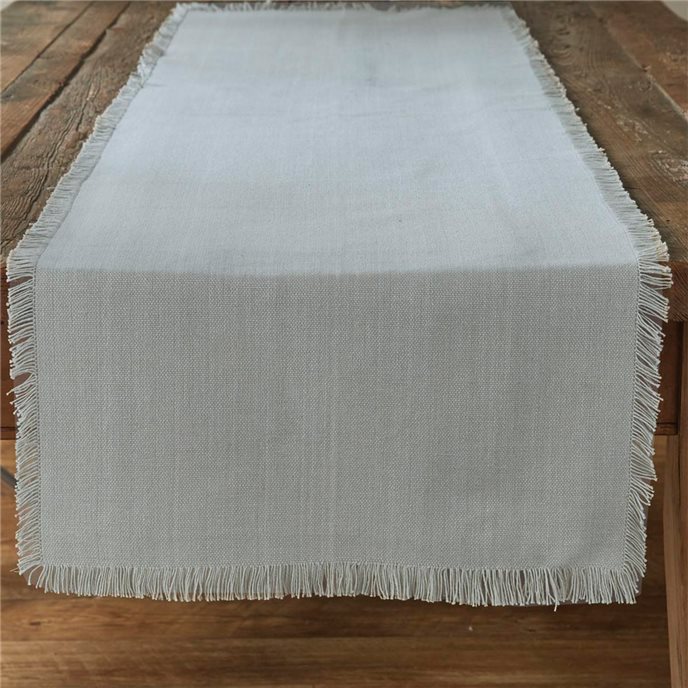 Fringed Table Runner 16X72 Blue Mist Thumbnail