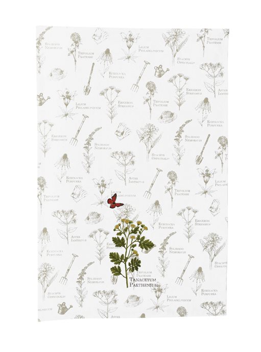 Feverfew PrintDishtowel Thumbnail