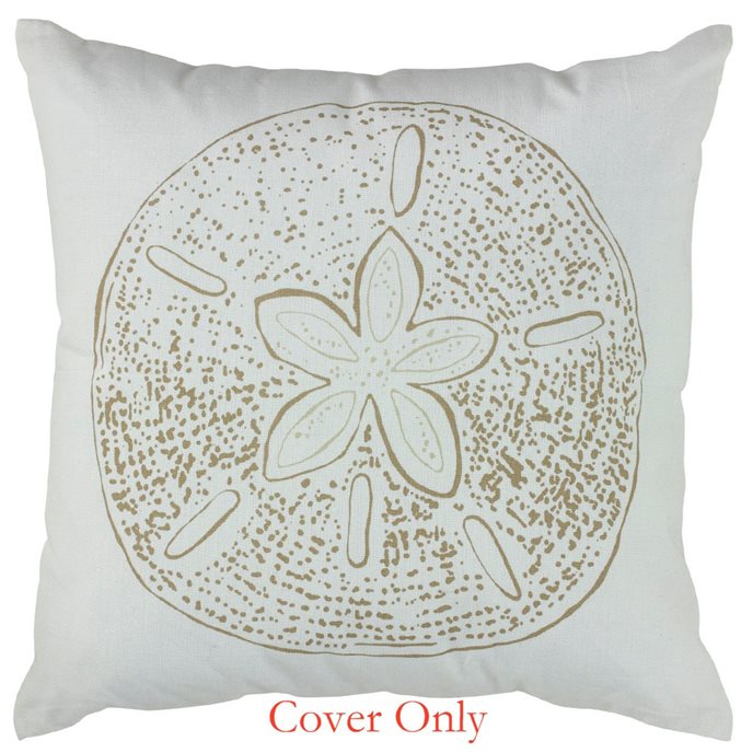 Sand Dollar Print Pillow 20 Cover Thumbnail