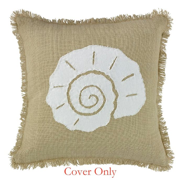 Shell Applique Pillow 18 Cover Thumbnail