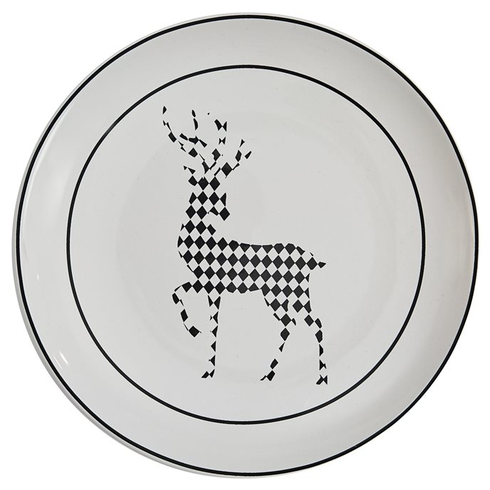 Harlequin Deer Salad Plate Thumbnail