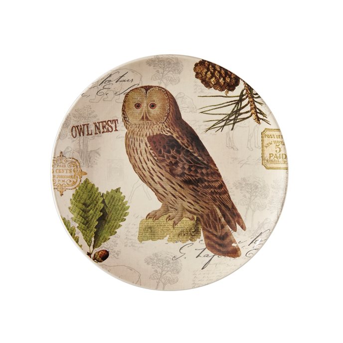 Wildlife Trail Salad Plate Owl Thumbnail