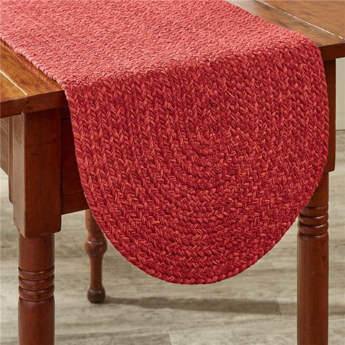 Spice Bin Braided Table Runner 15X36 - Paprika Thumbnail