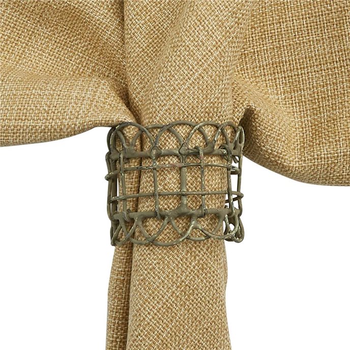 Zinc Vintage Wire Napkin Ring Thumbnail