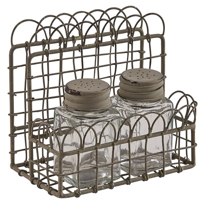 Zinc Wire Salt & Pepper Caddy Thumbnail